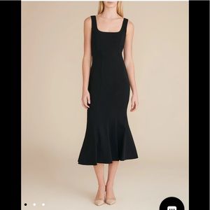 Veronica Beard Gloria Square-Neck Flared Dress